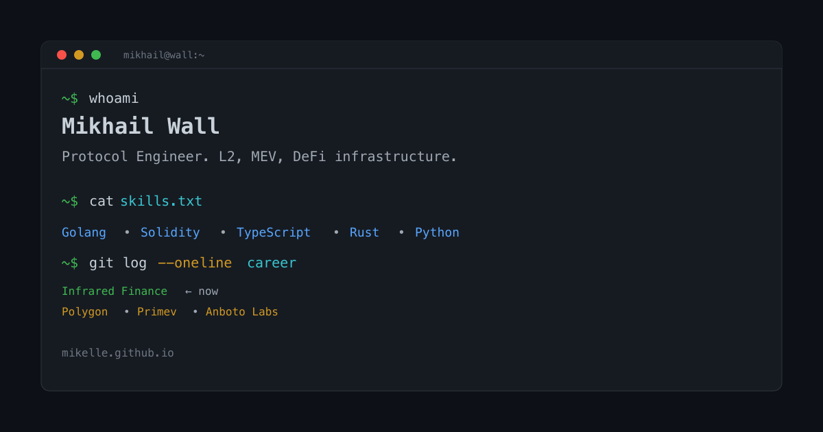 CometBFT Integration: BFT Finality for Geth | Mikhail Wall